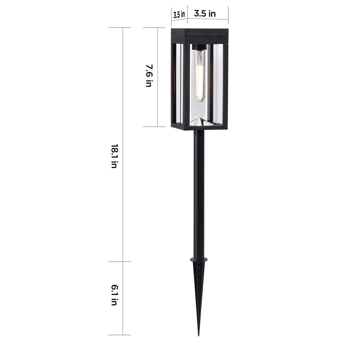 Lutec Solar LED Pathway Lights, 4-pack