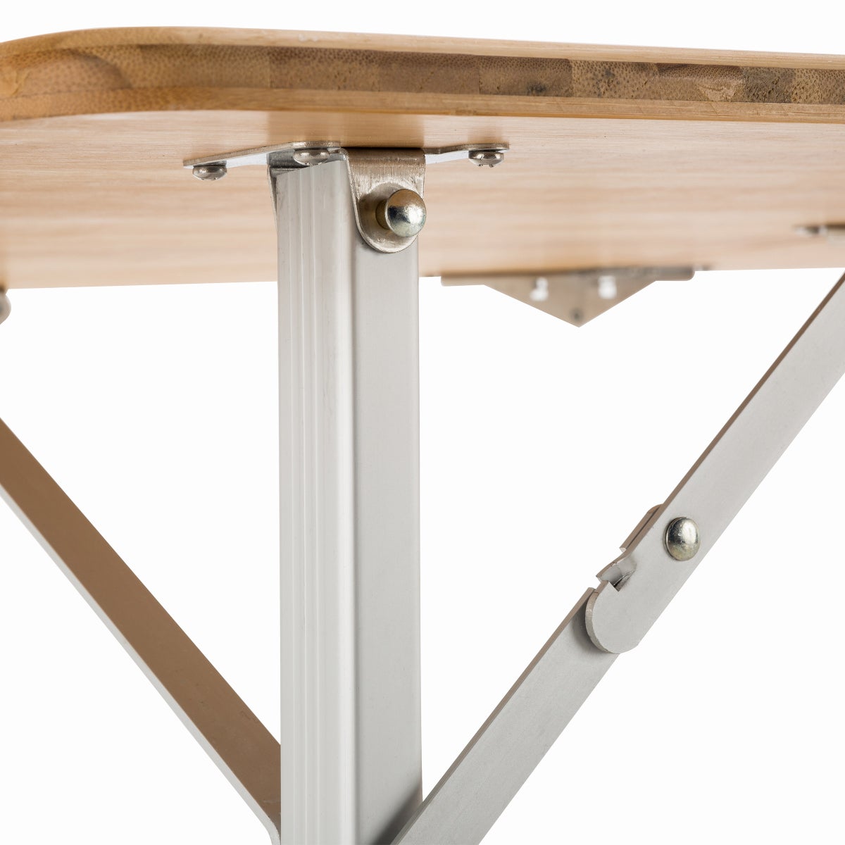 KingCamp Bamboo Folding Adjustable Height Portable Camping Table