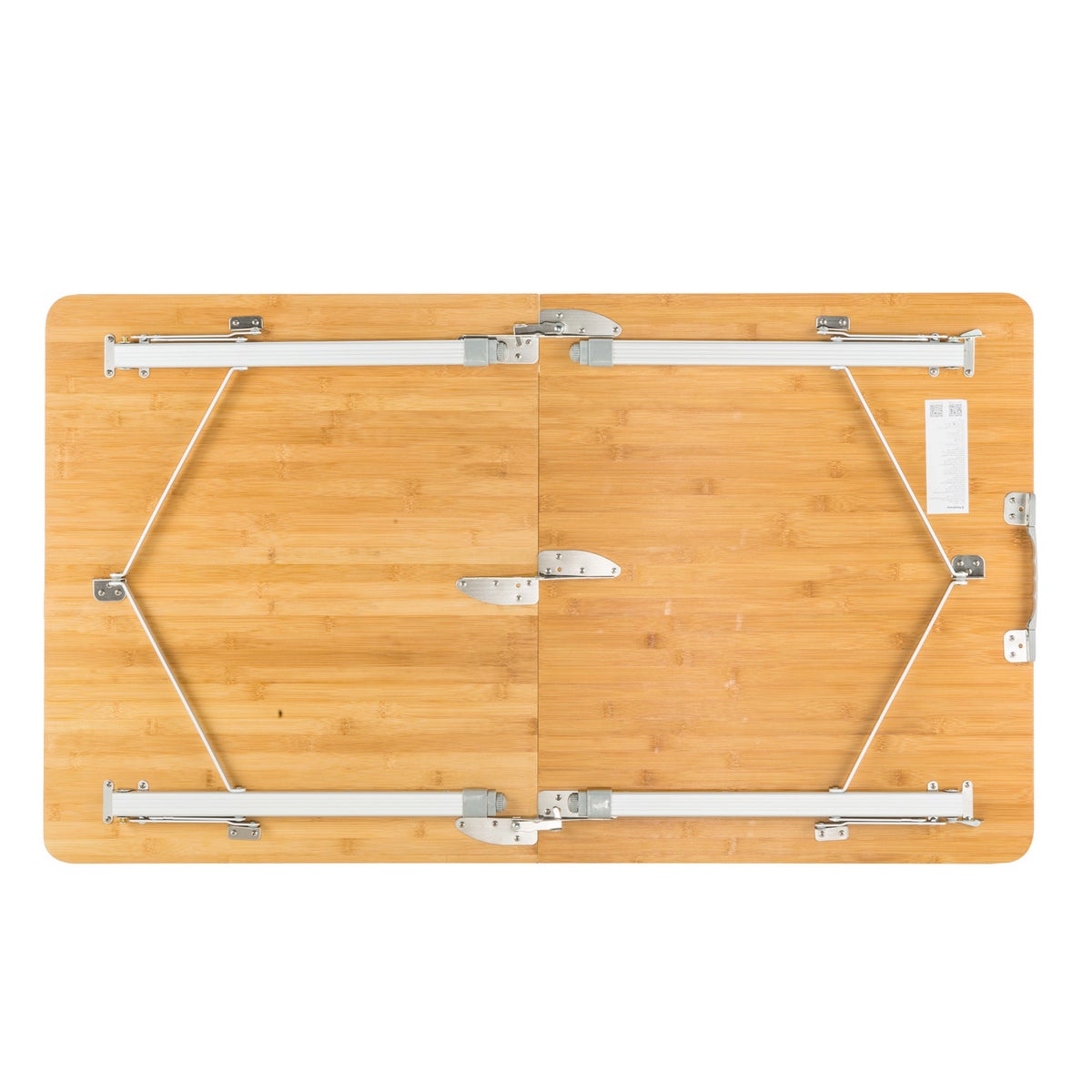 KingCamp Bamboo Folding Adjustable Height Portable Camping Table