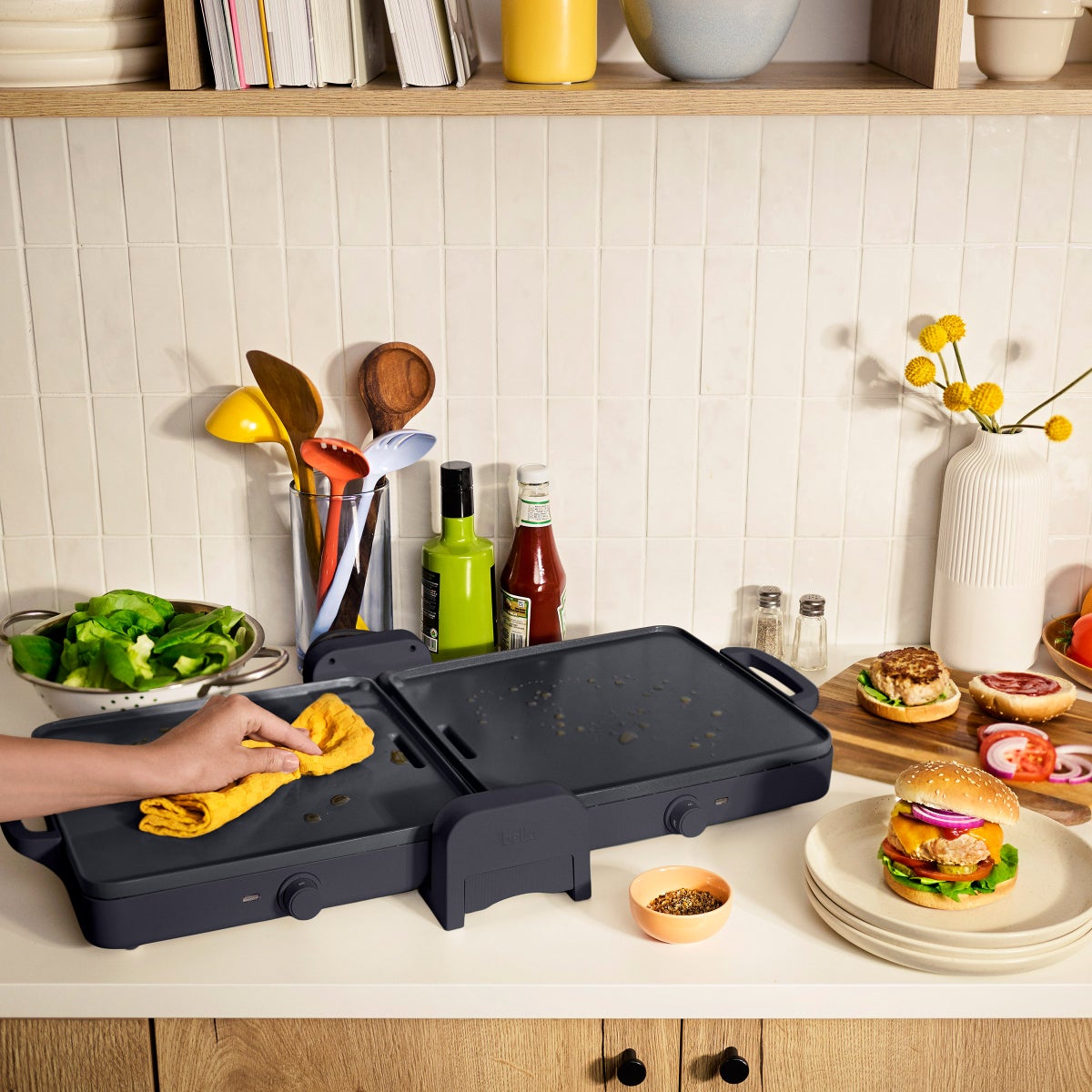 bella 12"x24" XL Fold and Store Griddle