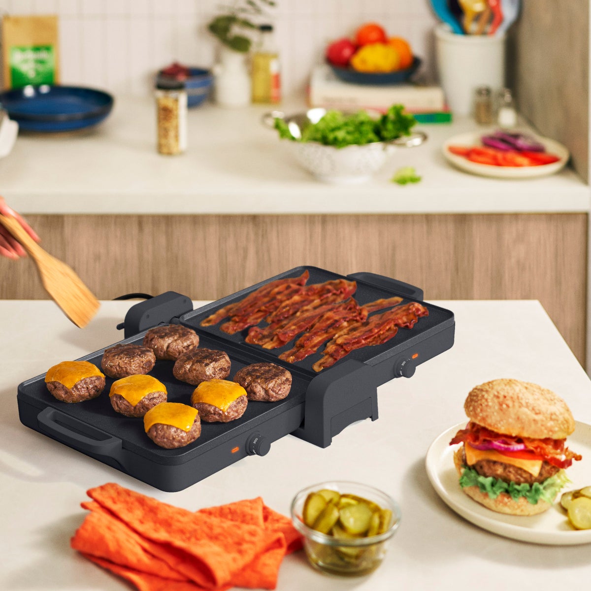 bella 12"x24" XL Fold and Store Griddle