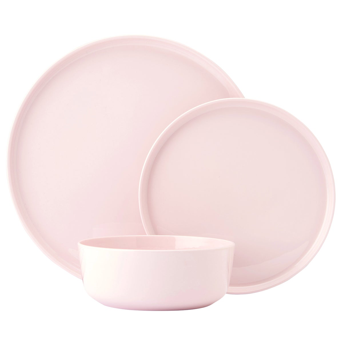 Mikasa Samantha 12-Piece Pink Bone China Dinnerware