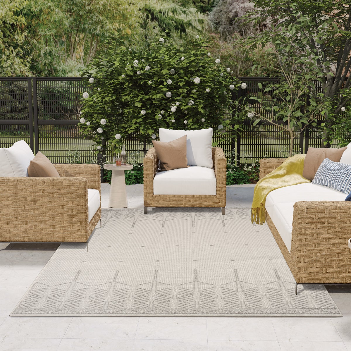 Nourison Garden Spring Indoor/Outdoor Rug, Grove, 6'6” x 9'2”