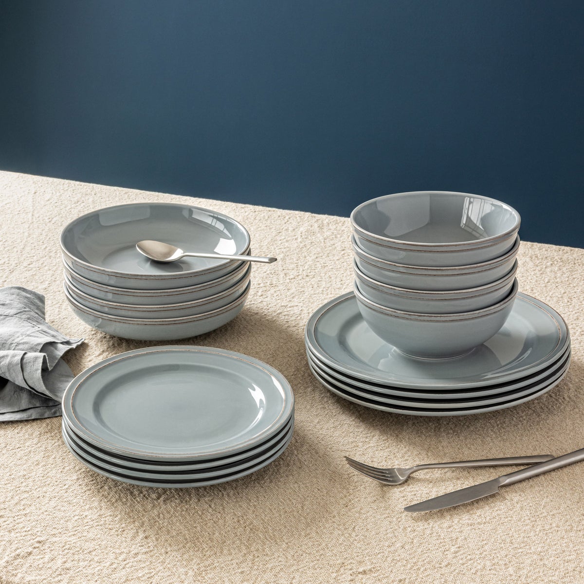 Over&Back Lake Como 16-piece Dinnerware Set In Blue