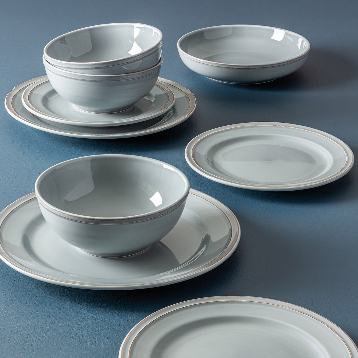 Over&Back Lake Como 16-piece Dinnerware Set In Blue