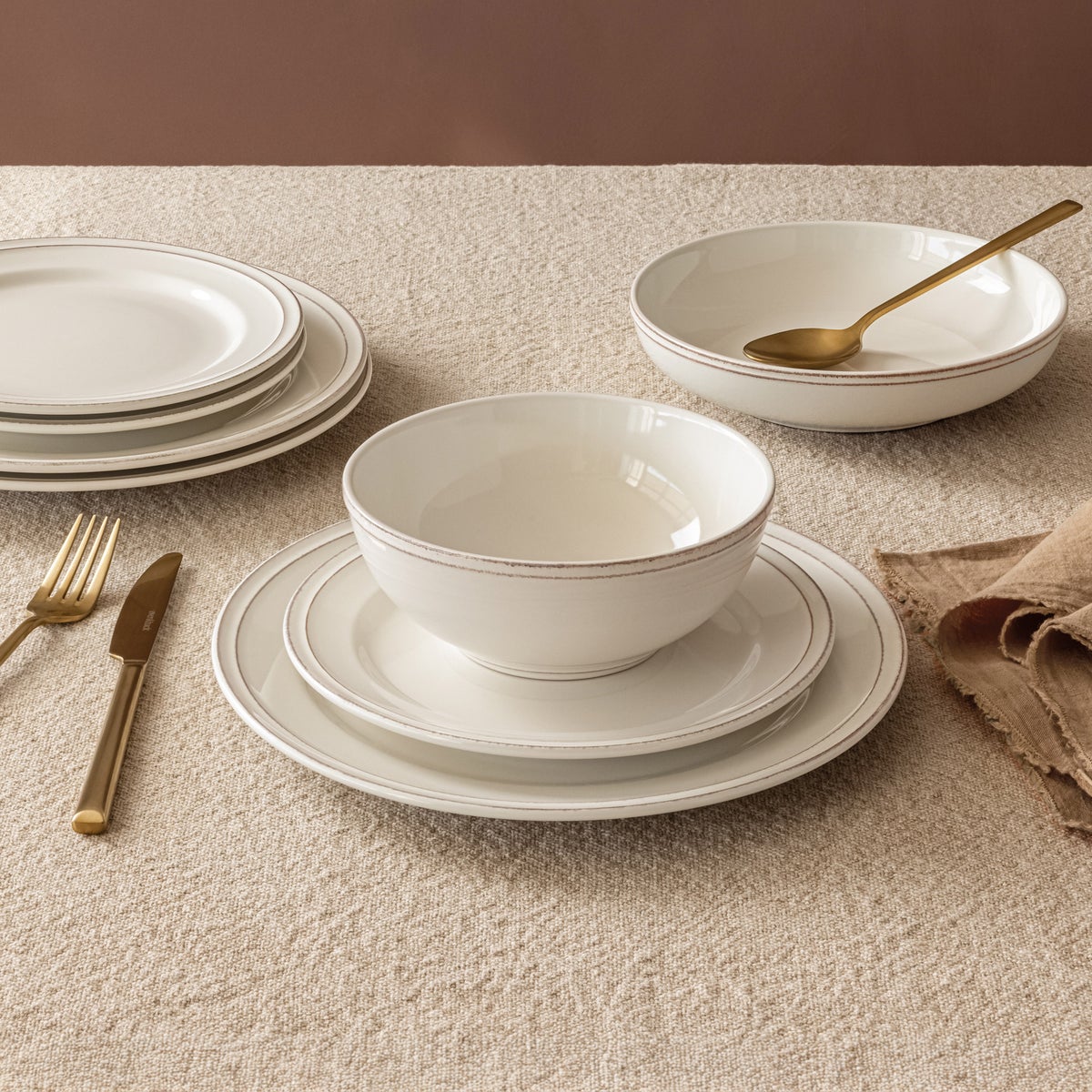 Over&Back Lake Como 16-piece Dinnerware Set In Ivory
