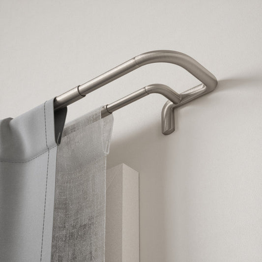 Umbra 3/4” Double Curtain Rod, 2-pack