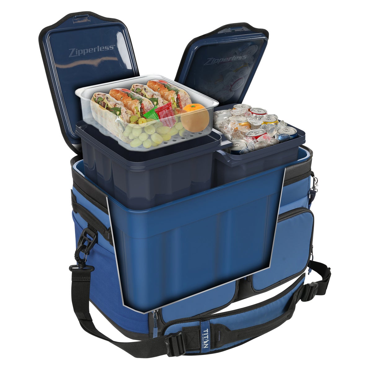 Titan PRO by Arctic Zone 48 Can Triple Zipperless Cooler
