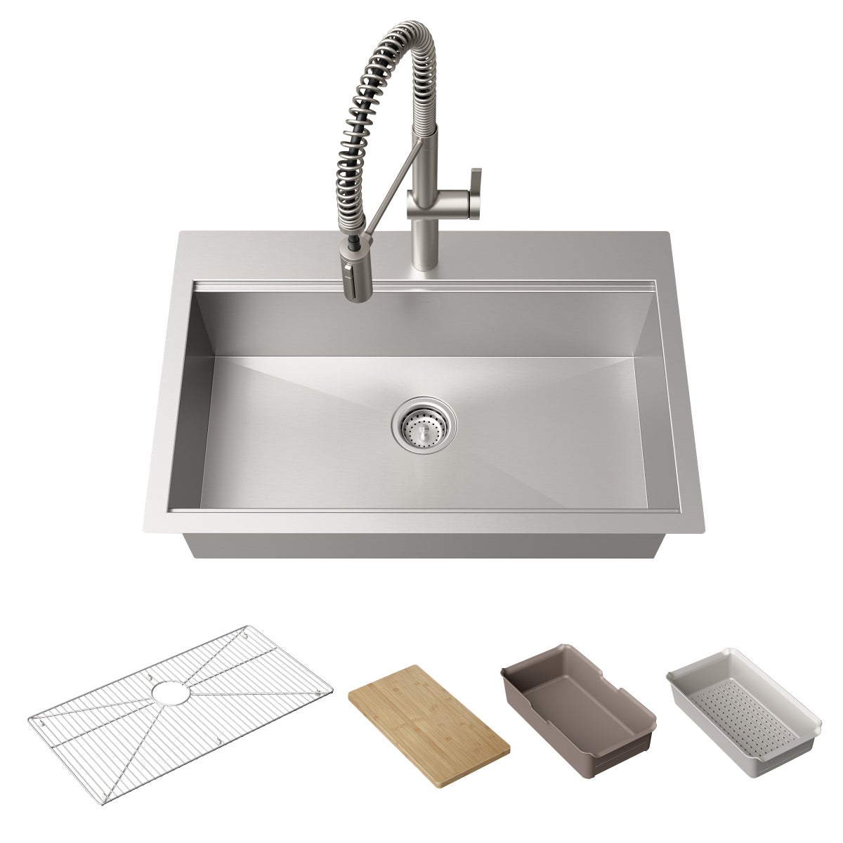 NEW - Kohler Haku Dual Mount Workstation Kitchen Sink Kit