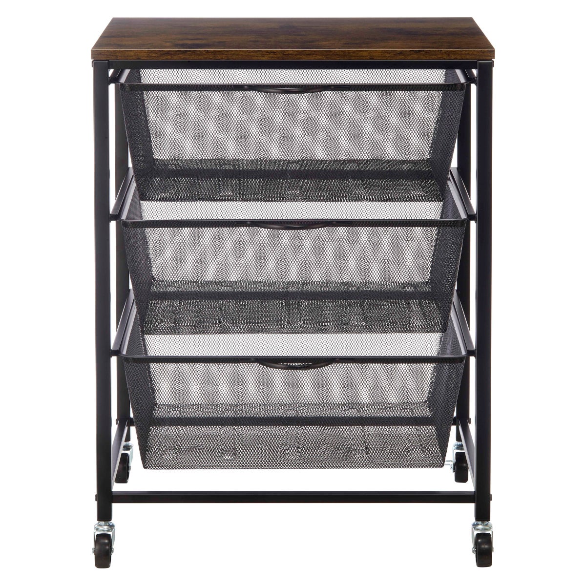 NEW - Edifice 3-tier Mesh Basket Cart