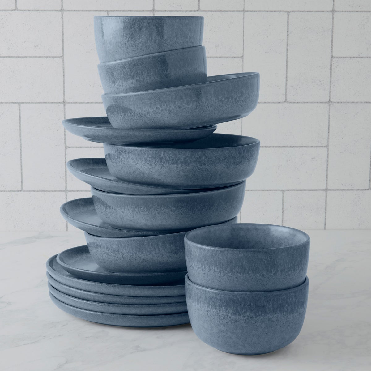 Denmark 16-piece Dinnerware Set - Blue