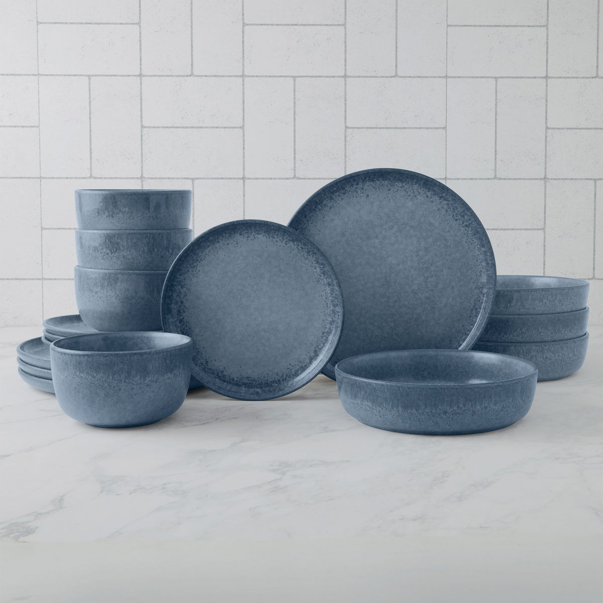 Denmark 16-piece Dinnerware Set - Blue