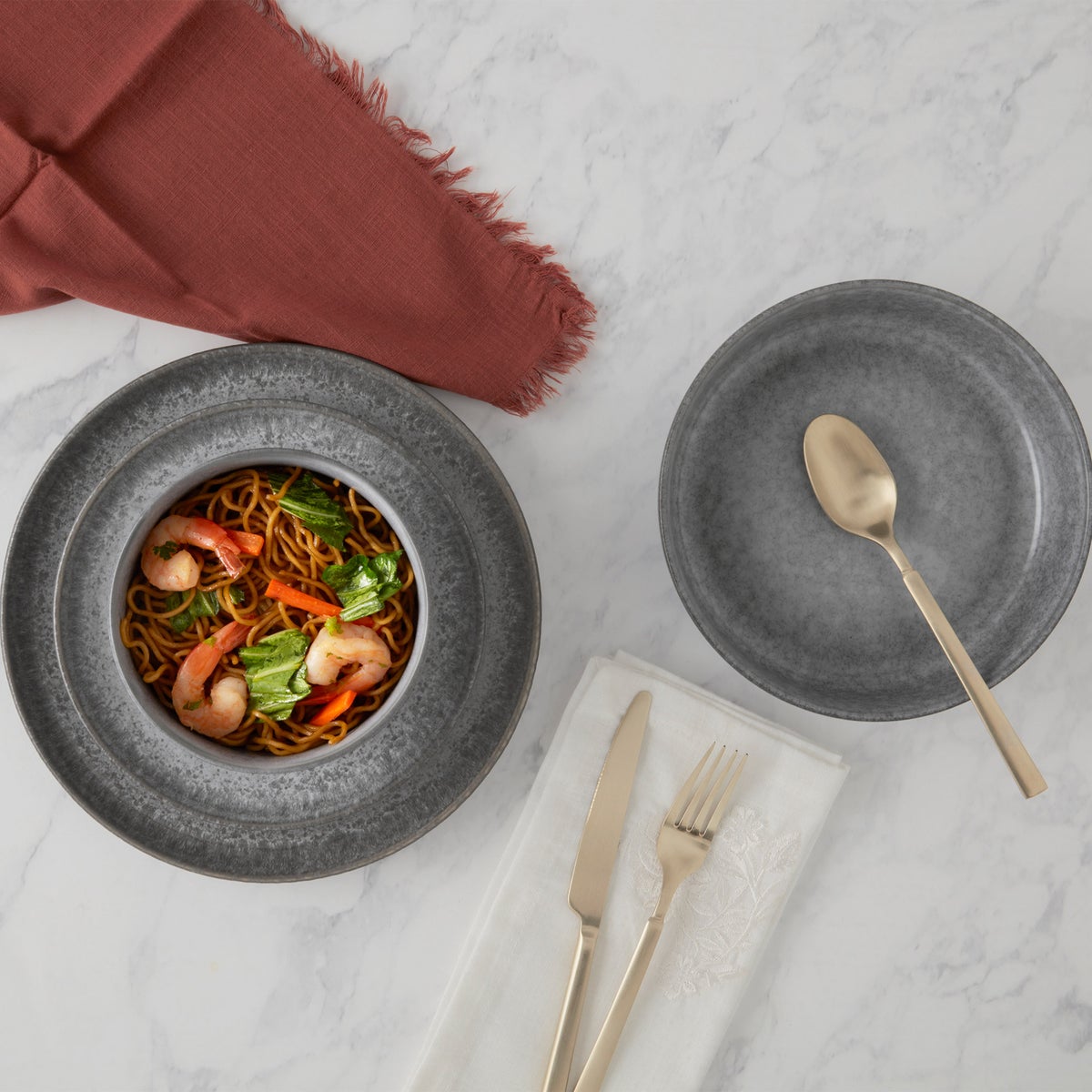 Denmark 16-piece Dinnerware Set - Gray