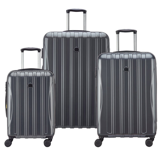 NEW - Delsey Paris Grey 3-piece Hardside Luggage Set