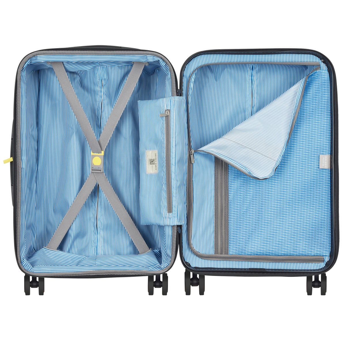 NEW - Delsey Paris Grey 3-piece Hardside Luggage Set