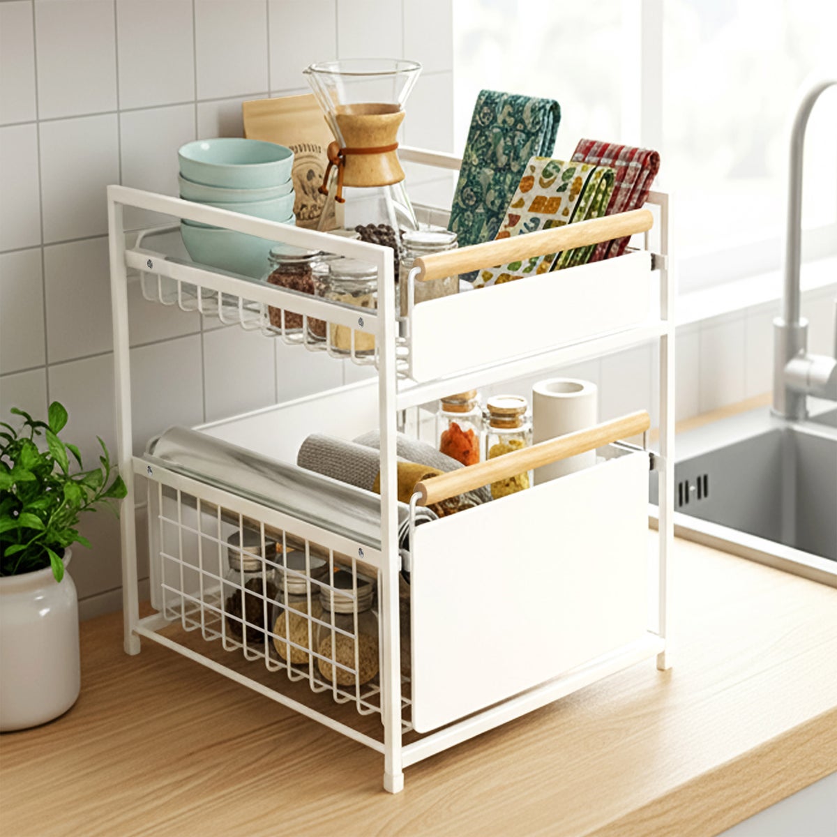 Mesa 2-tier Organizer with Drawers