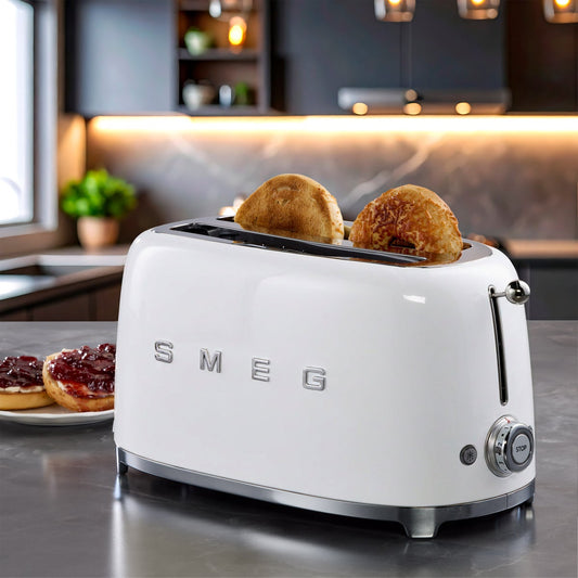 SMEG 50’s Style 4-slice 2-slot Toaster - White