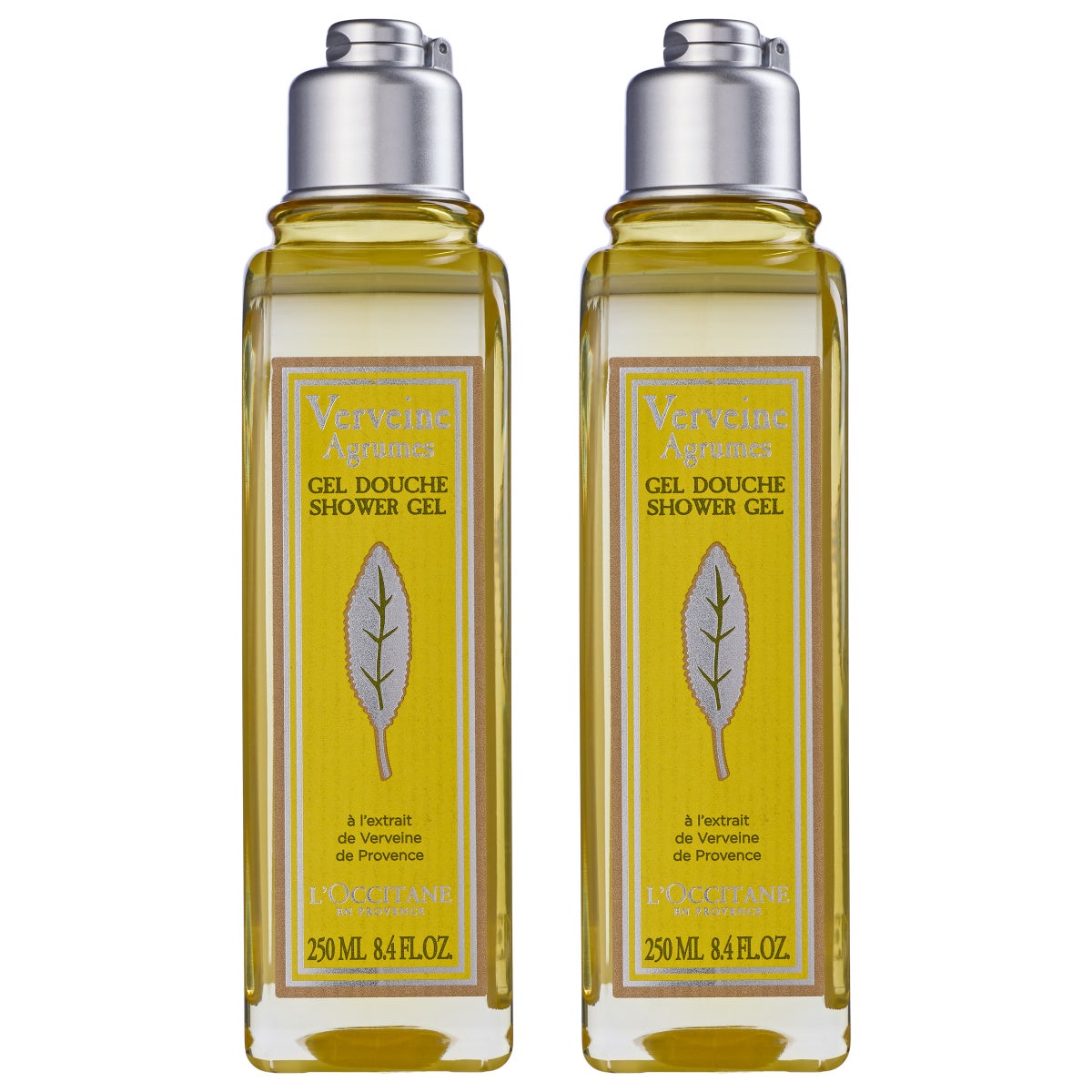 L'Occitane Verveine Agrumes Perfumed Shower Gel, 8.4 fl oz, 2-pack