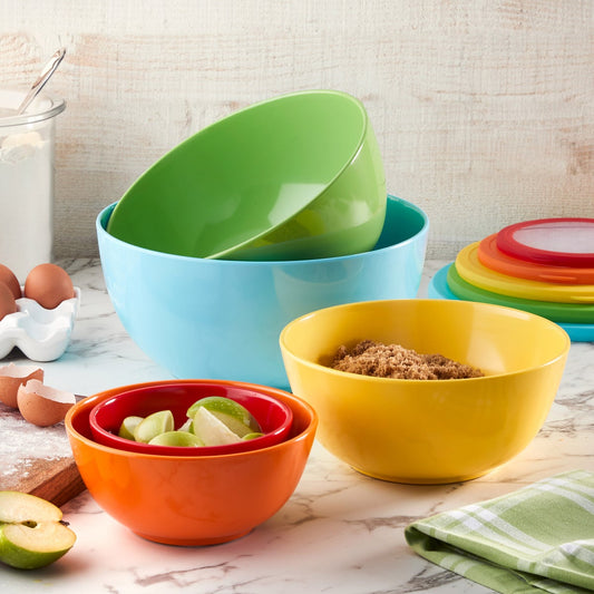 5-piece Melamine Bowl Set with Lids