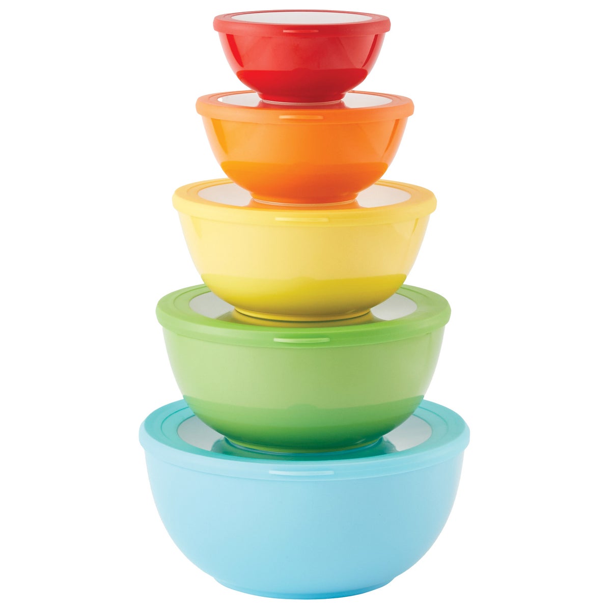 5-piece Melamine Bowl Set with Lids