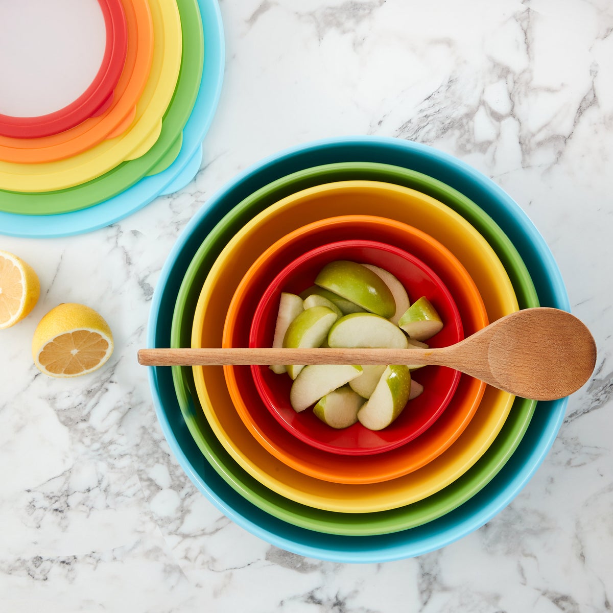 5-piece Melamine Bowl Set with Lids