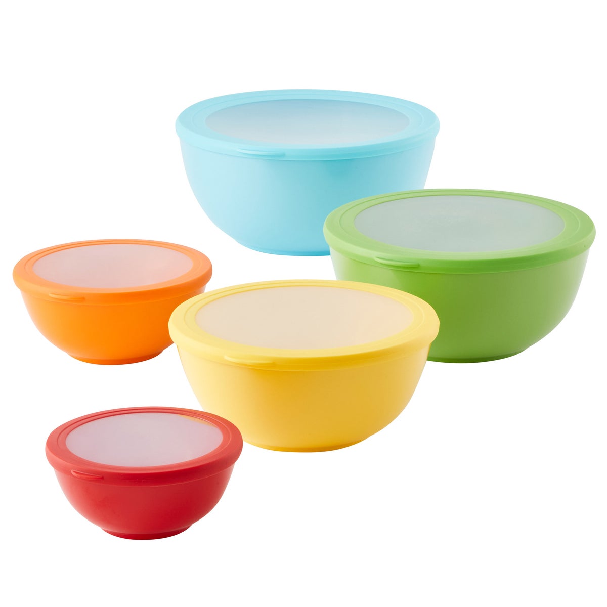 5-piece Melamine Bowl Set with Lids