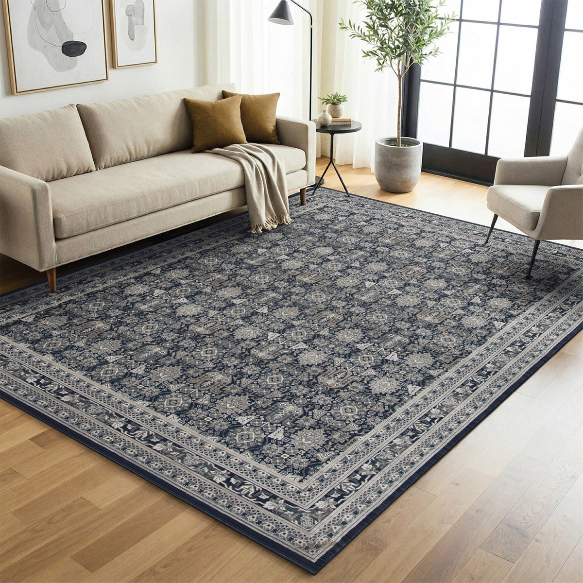 Thomasville Timeless Classic Rug Collection, Sachi Blue,  7 ft. 10 in. x 10 ft.