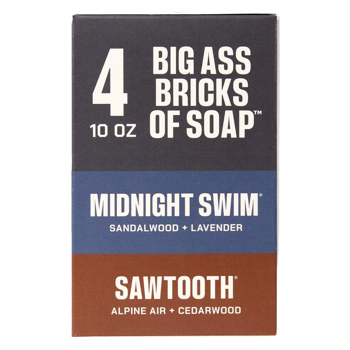 Duke Cannon Supply Co. Big Ass Brick of Soap for Men, 10 oz, 4-pack