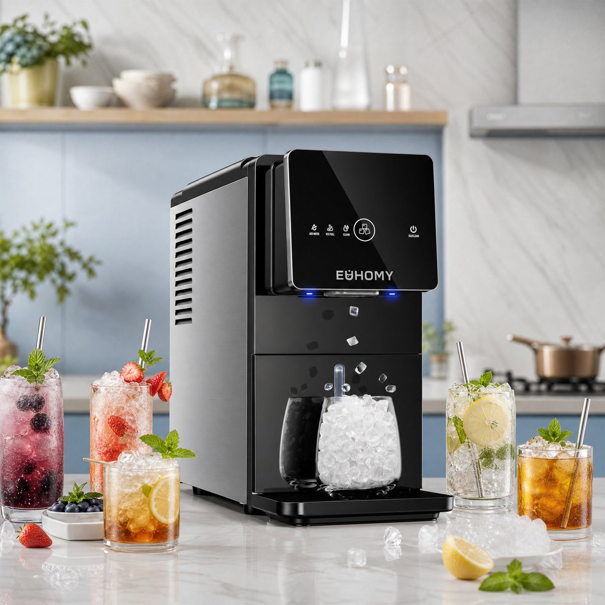 EUHOMY Jet SE Nugget Ice Maker, 35 lbs