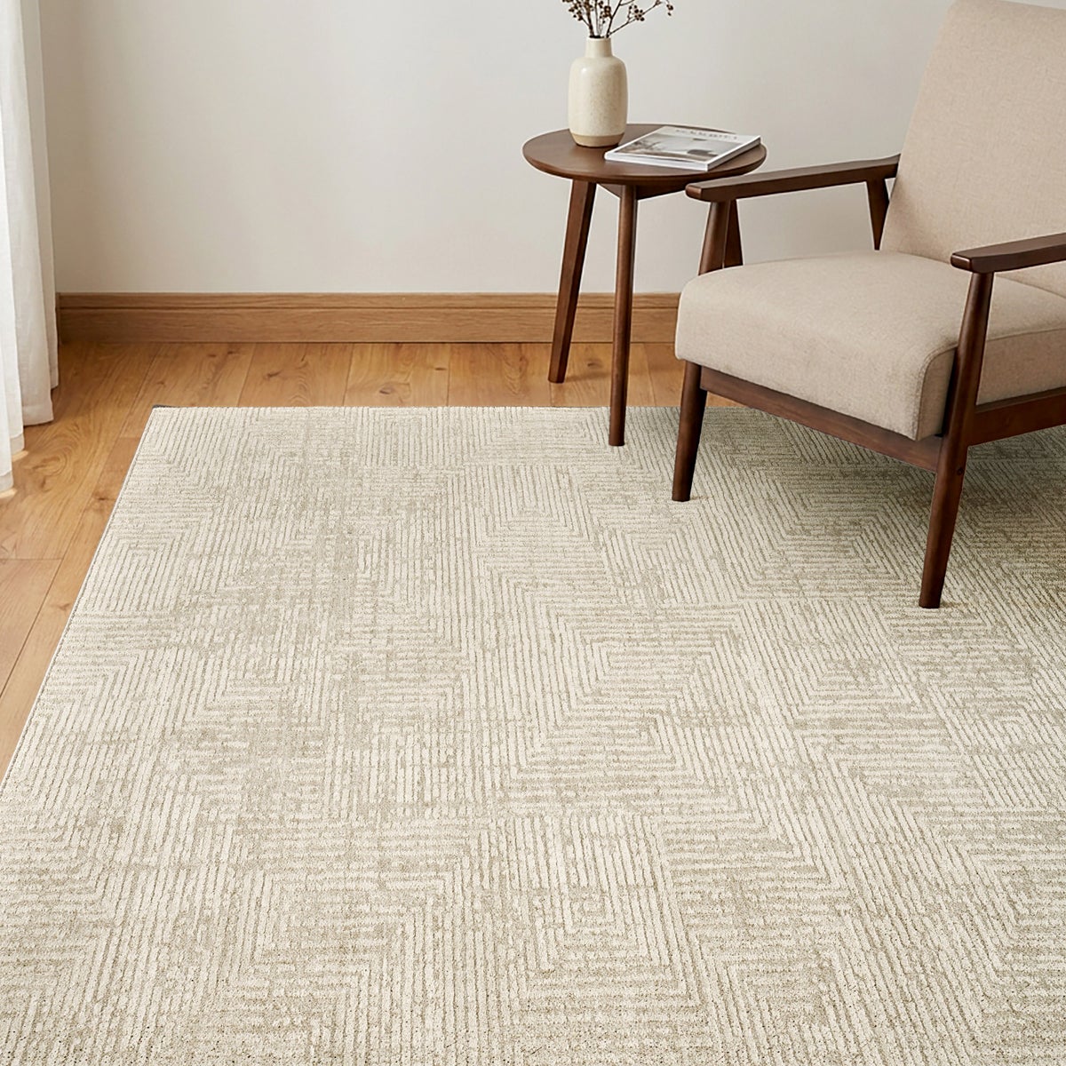 Gertmenian Avalon Rug Collection, Liora Cream 6 ft. 6 in. x 9 ft.