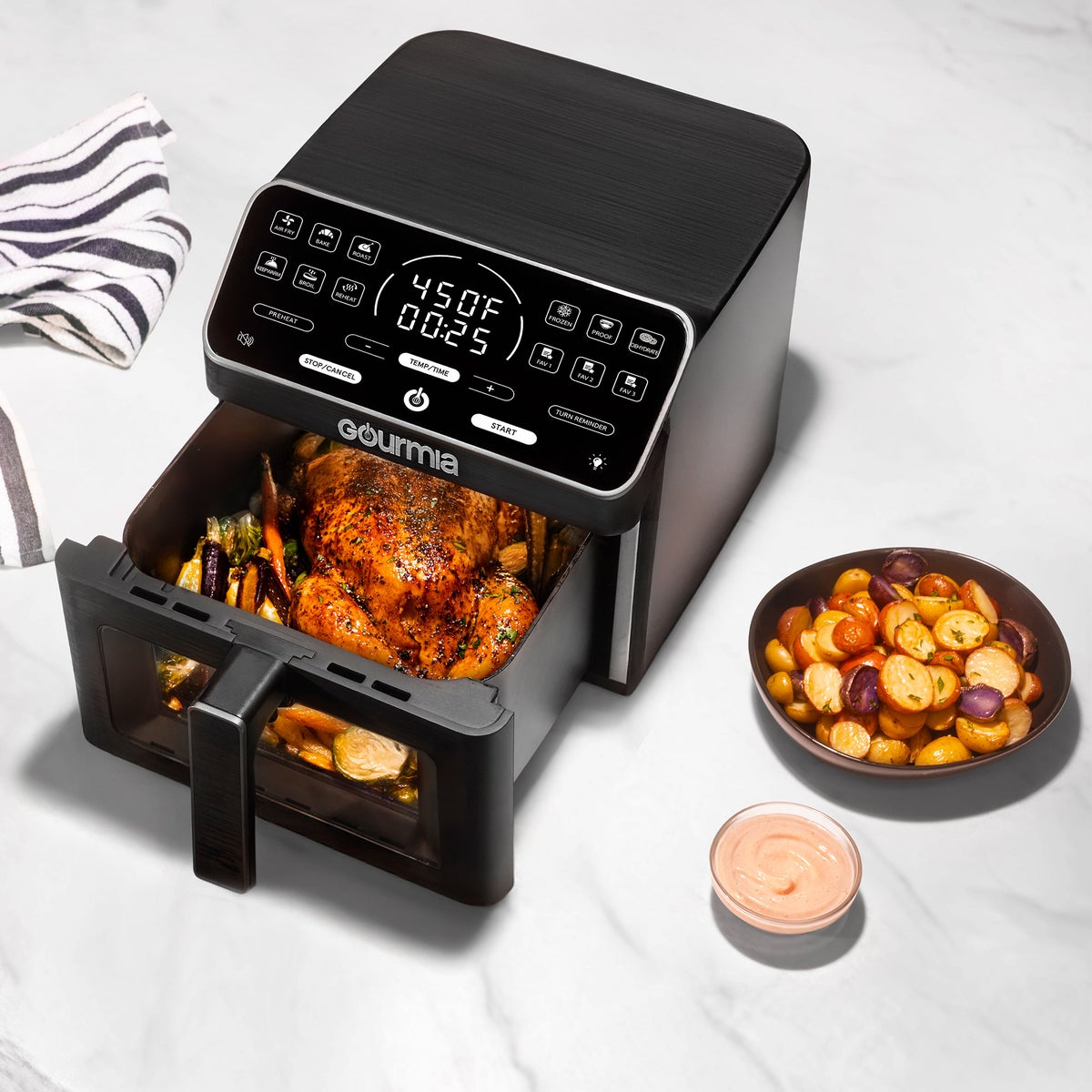 NEW - Gourmia 9-Qt Digital Air Fryer with Ceramic Coating
