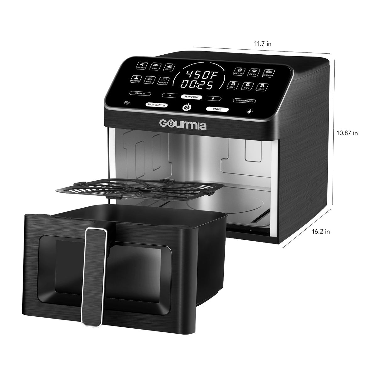 NEW - Gourmia 9-Qt Digital Air Fryer with Ceramic Coating
