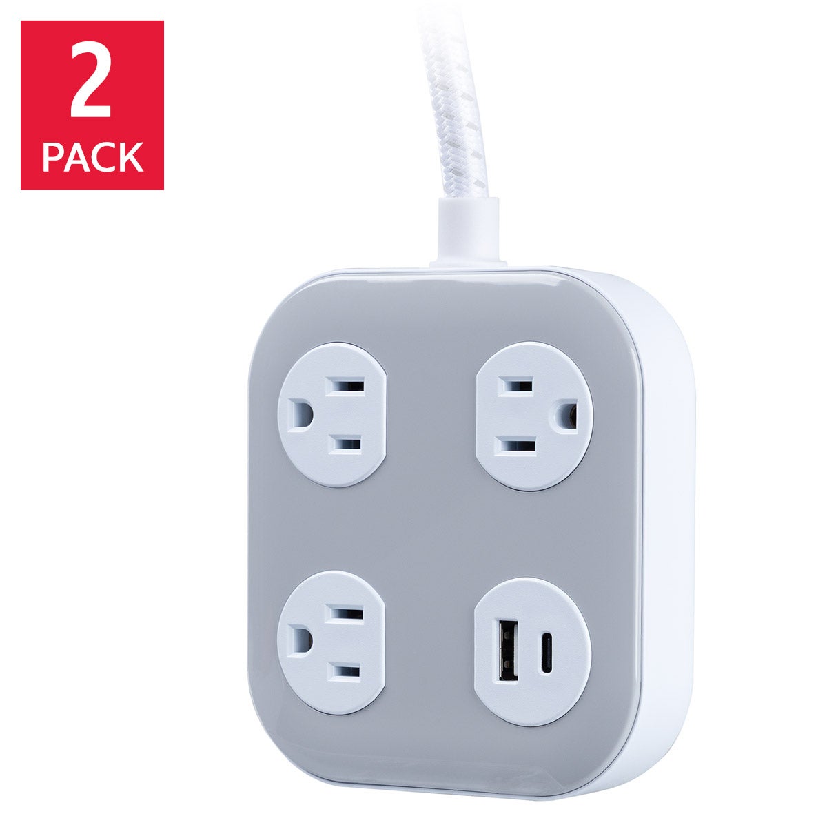 UltraPro Elite 3-Outlet Charging Station, 2-pack