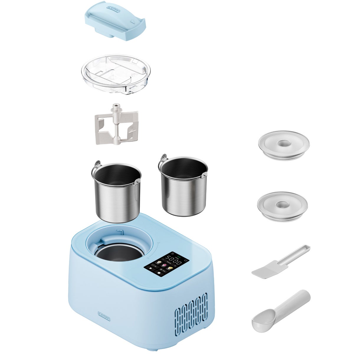 Iceman by Chefman Trio Ice Cream Maker with Built-In Compressor