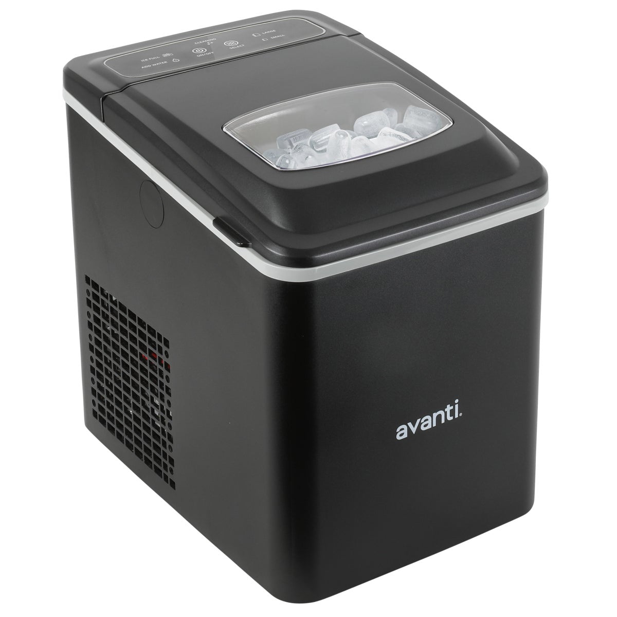 Avanti Mighty Ice 26 lb. Countertop Bullet Ice Maker, Black