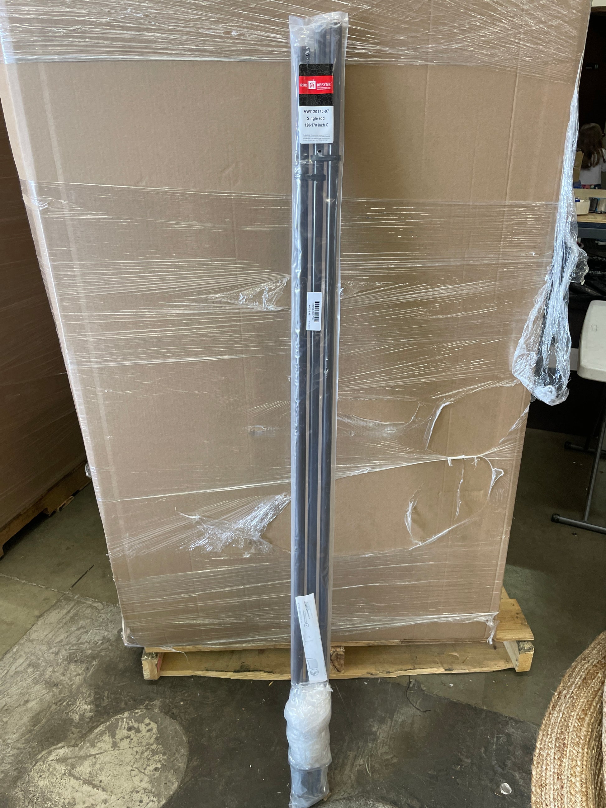 Rod Desyne 4802-997 Ornament Window Curtain Rod Set, 120 to 170-Inch, Cocoa - Retail $69