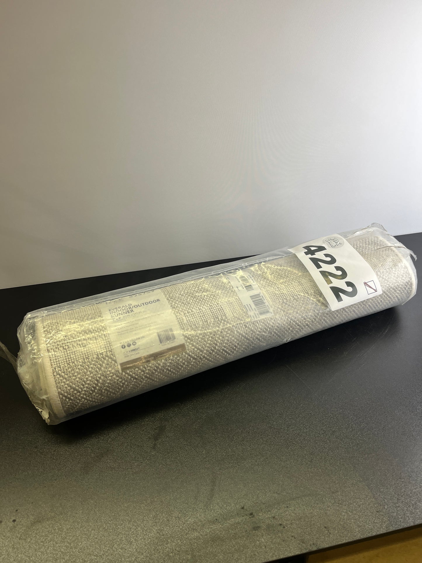 Leick Home 595769 Everald Runner Multi-Pattern Indoor Outdoor Area Rug Runner 2'x8' - Retail $47