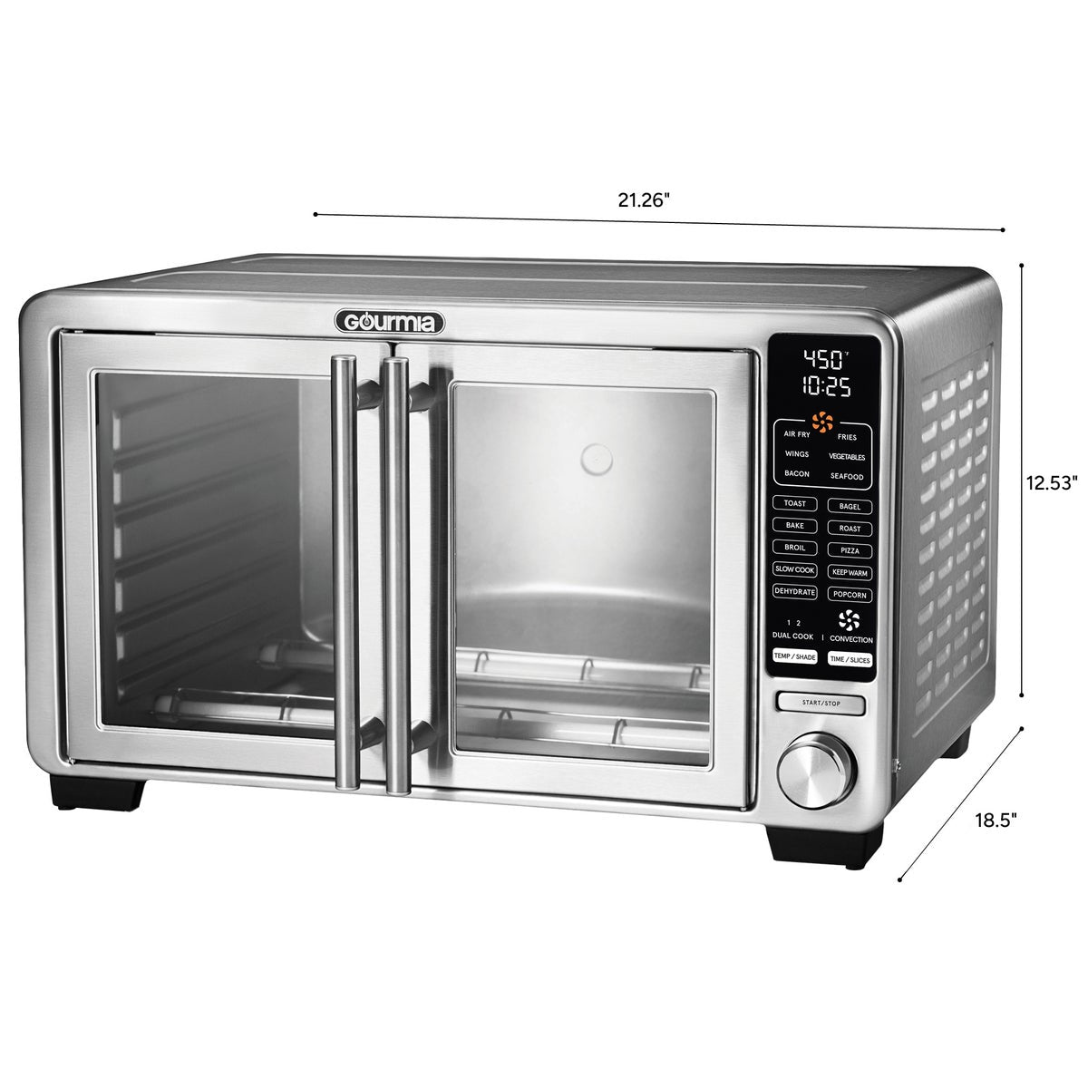 NEW - Gourmia XL Digital Countertop Oven with Air Fry - Retail $140