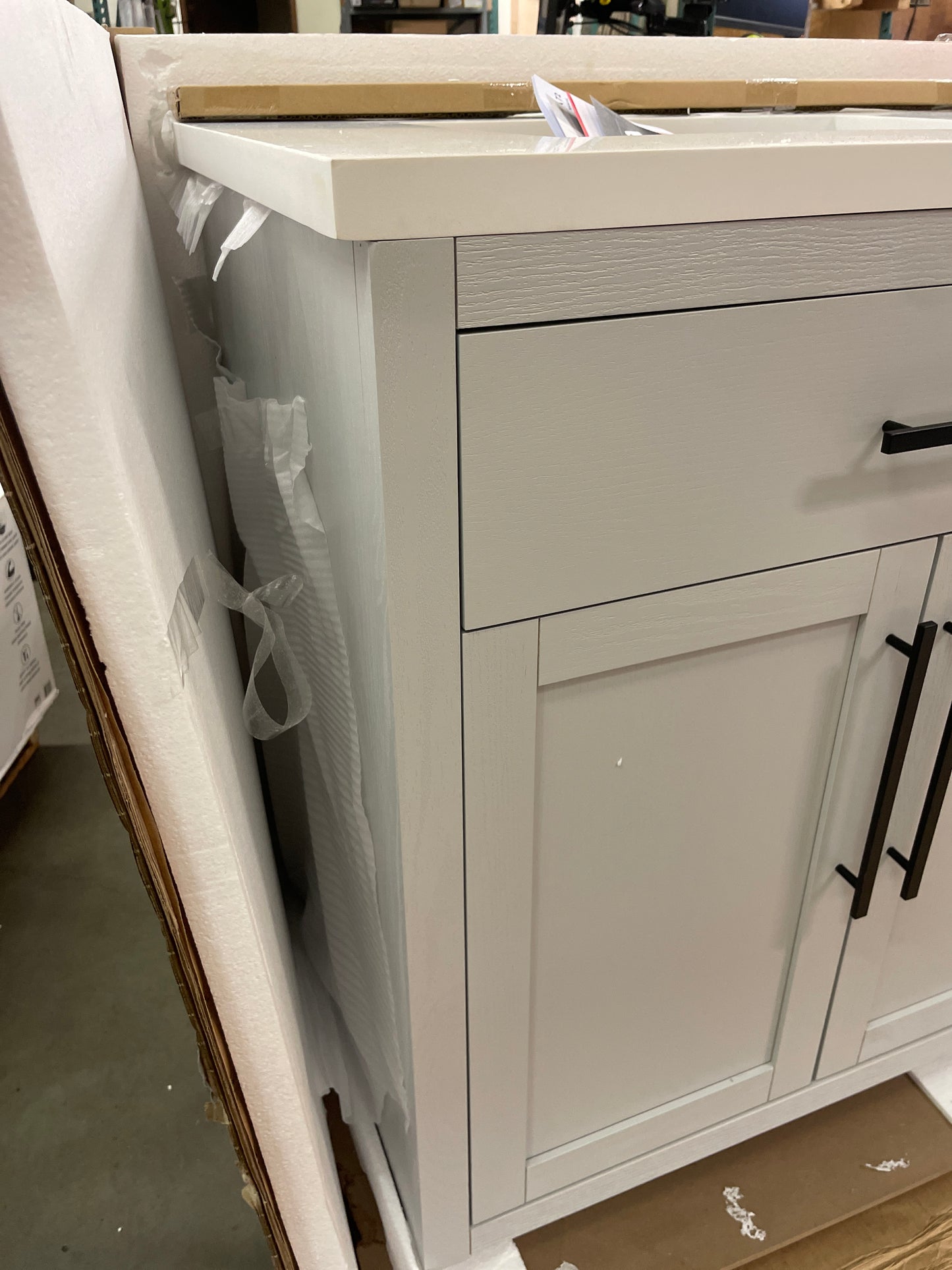 NEW - OVE Decors 72" Kaya Bath Vanity in Gray - Retail $1999