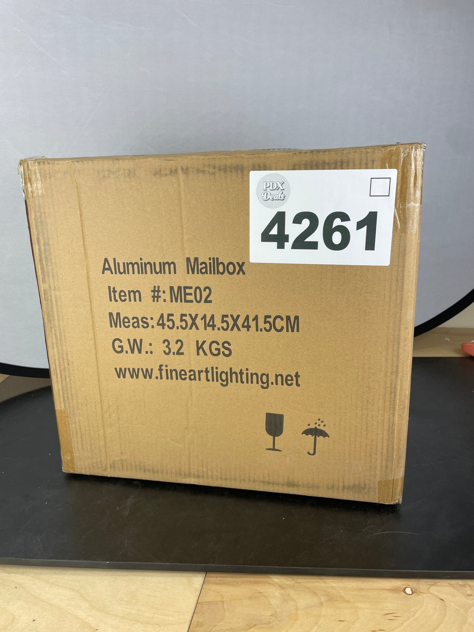 Outdoor Secure Wall Mounted Locking Steel Mailbox, Size: 16.5" W x 4" D x 15.5" H, Large Wall Mount Mailbox Top-Loading and Rust-Proof Metalâ€“ ME02 - Retail $108