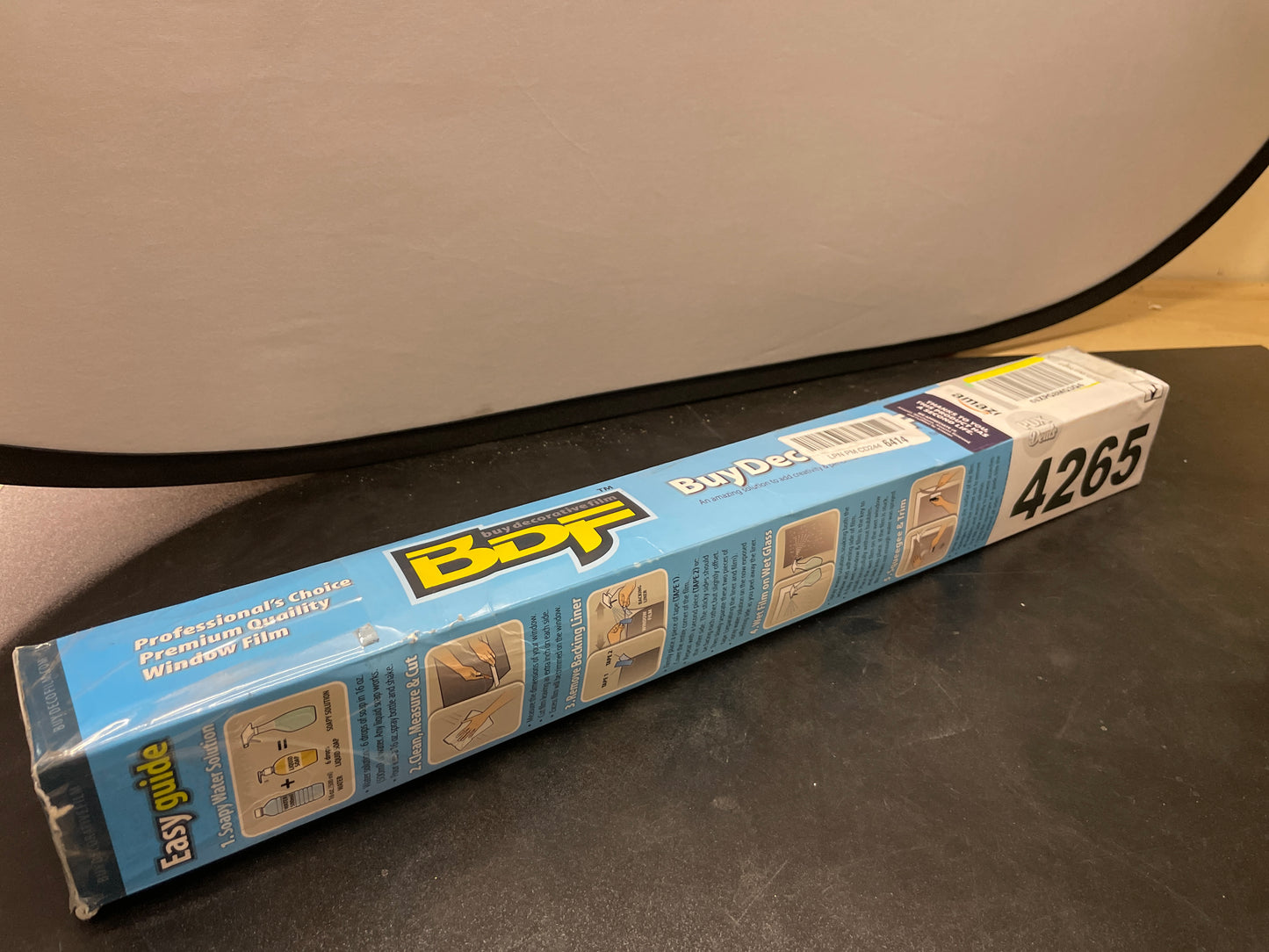 BDF NA20 Window Film Privacy and Sun Control N20, Black (Dark) - 24in X 24ft - Retail $67