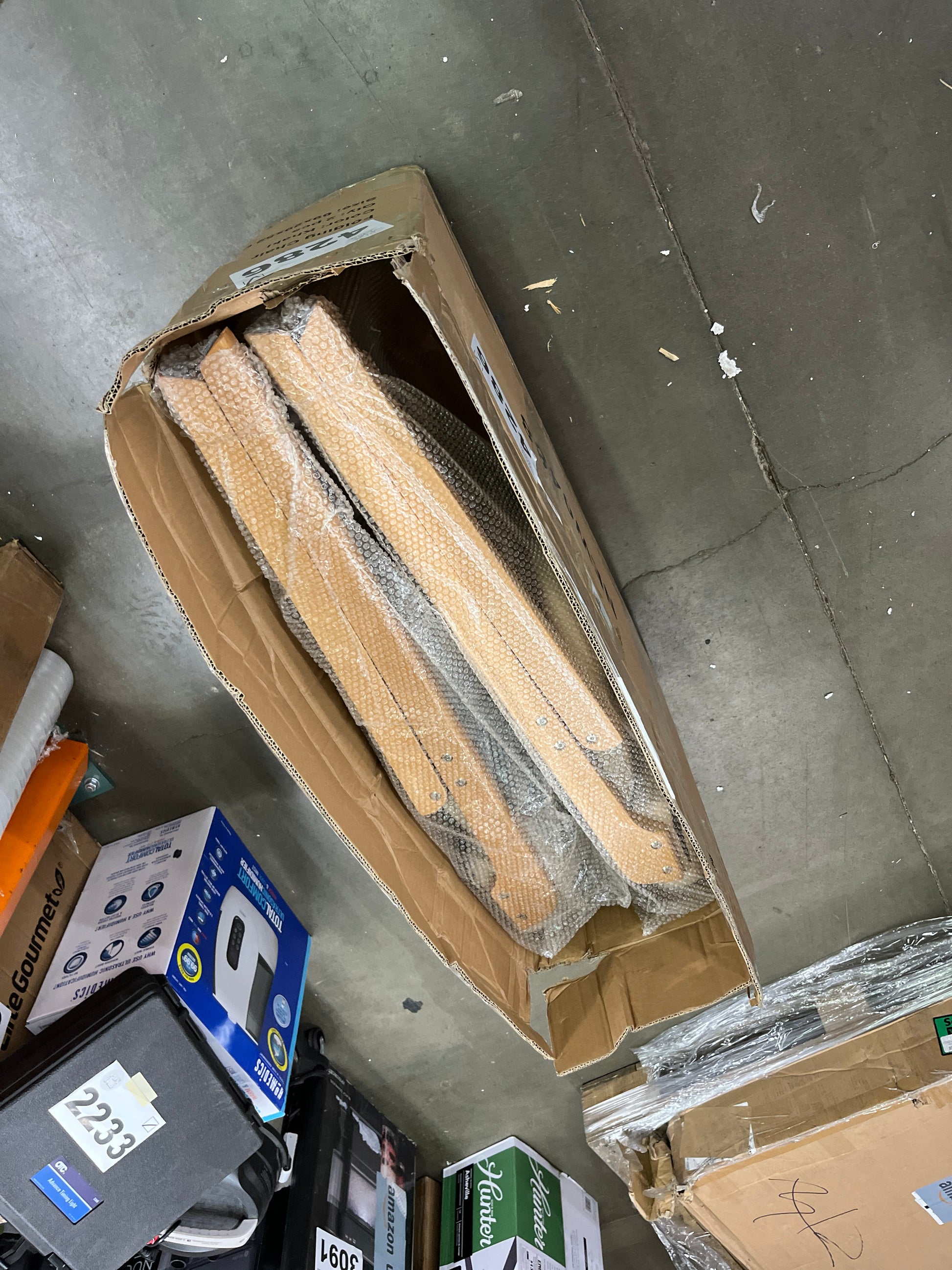 Kigley 2 Pack Folding Chairs with Padded Seats and Removable Cover, Wooden Foldable Dining Chairs Stackable Padded Single Folding Chairs for Home Office Wedding Party Events Indoor (Khaki) - Retail $161