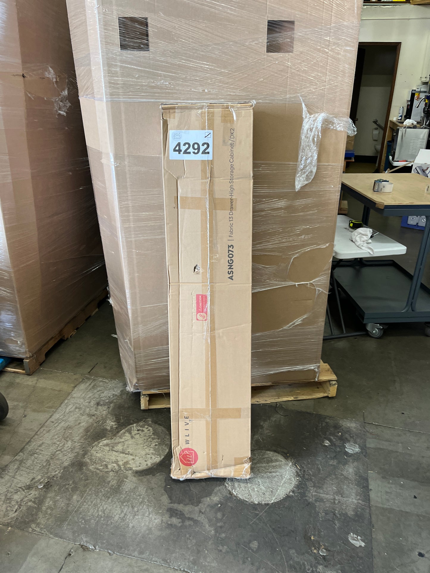 WLIVE Tall Dresser for Bedroom with 13 Drawers, Storage Dresser Organizer Unit, Fabric Dresser for Bedroom, Closet, Chest of Drawers, Steel Frame, Wood Top, Charcoal Black Wood Grain Print - Retail $149