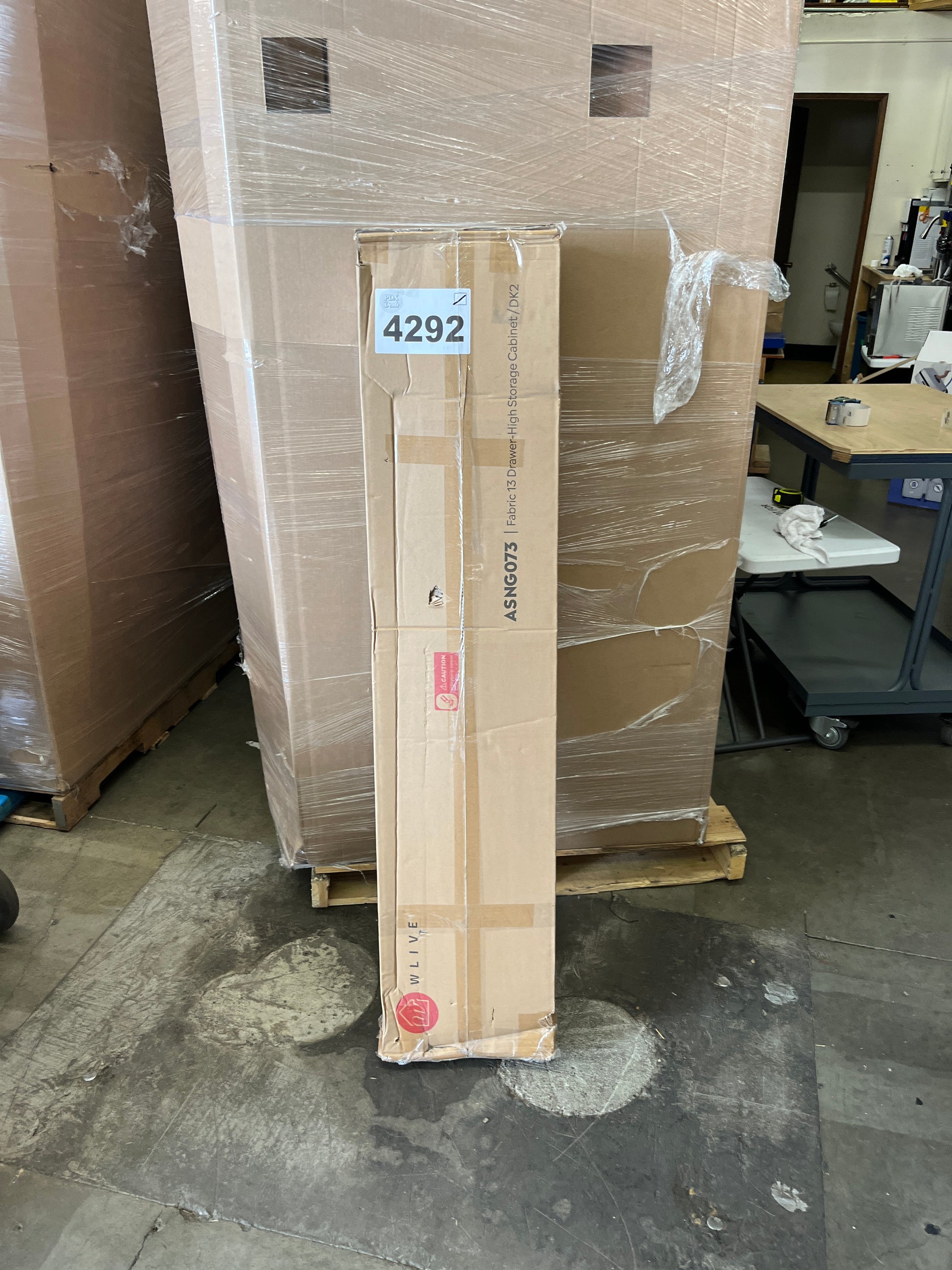 WLIVE Tall Dresser for Bedroom with 13 Drawers, Storage Dresser Organizer Unit, Fabric Dresser for Bedroom, Closet, Chest of Drawers, Steel Frame, Wood Top, Charcoal Black Wood Grain Print - Retail $149