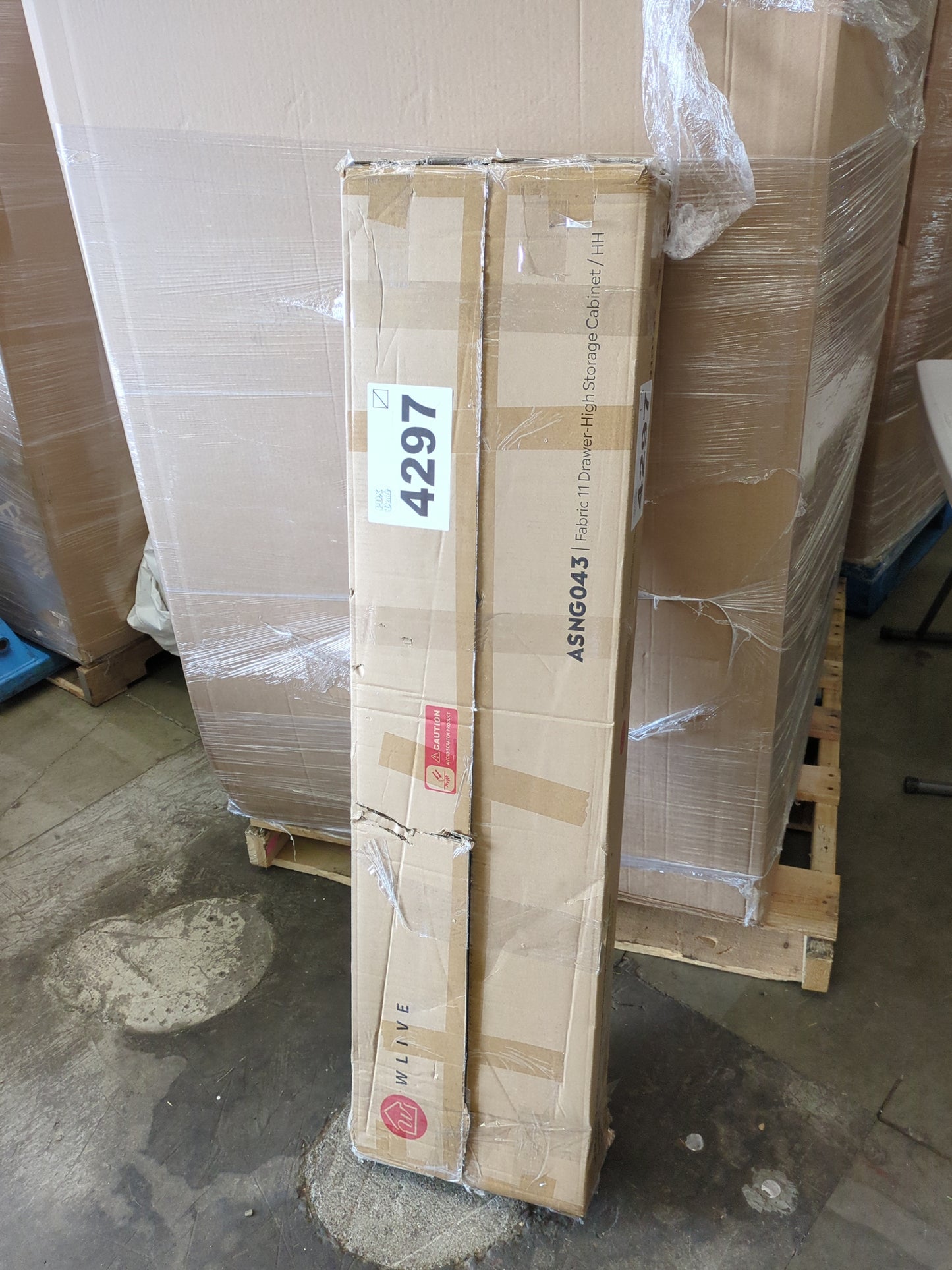 WLIVE 11-Drawer Dresser, Fabric Storage Tower for Bedroom, Hallway, Closets, Tall Chest Organizer Unit with Textured Print Fabric Bins, Steel Frame, Wood Top, Easy Pull Handle, Dark Grey - Retail $129