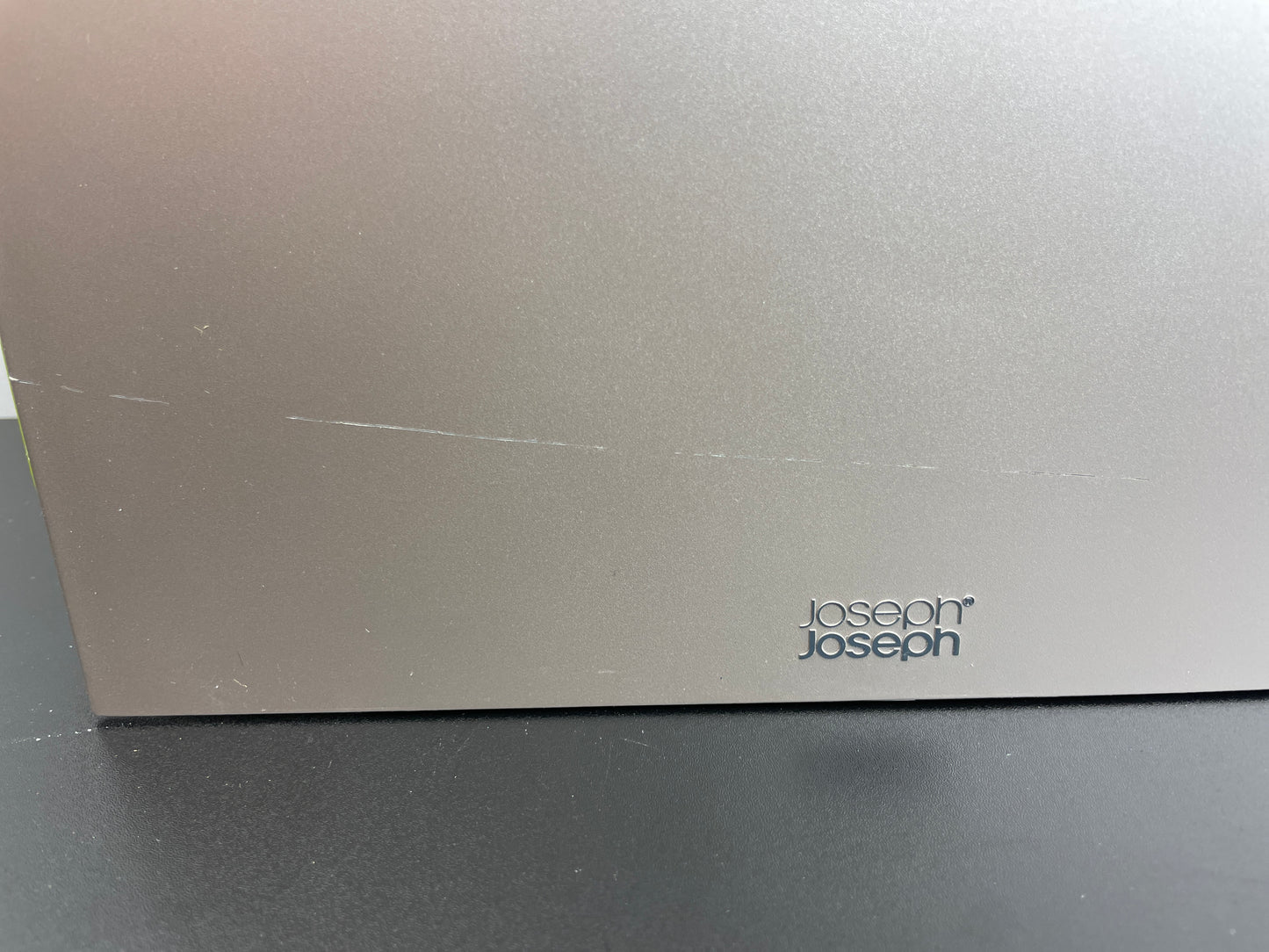 Joseph Joseph Plastic Cutting Board Set with Storage Stand 3 Different Sized Boards - Retail $49