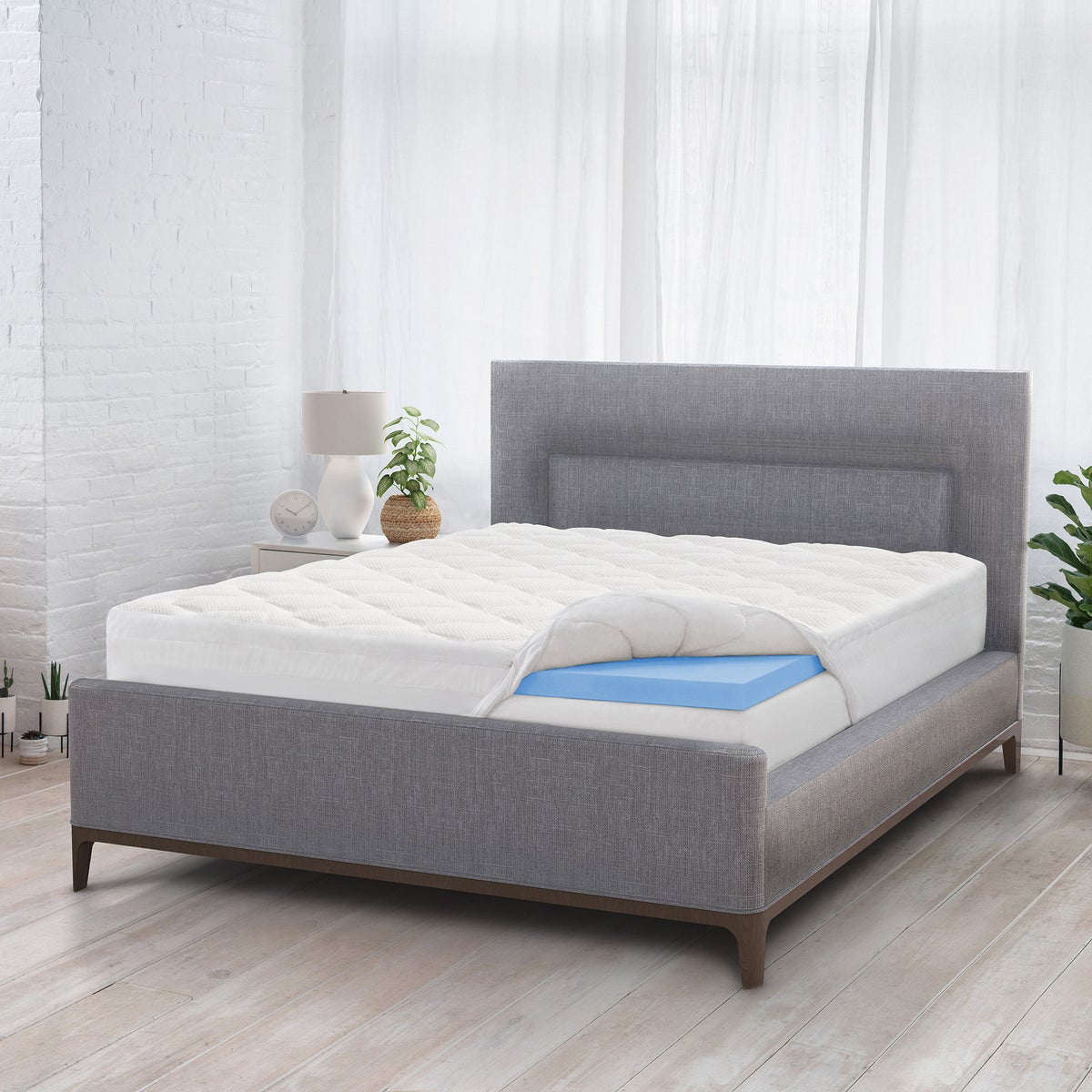 Novaform KING Plush Pillowtop 4” Memory Foam Mattress Topper - Retail $180
