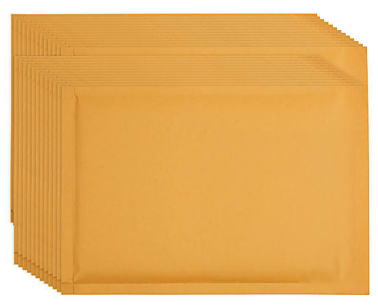 Office Depot® Brand Self-Sealing Bubble Mailers, Size 0, 6" x 9", Pack Of 25