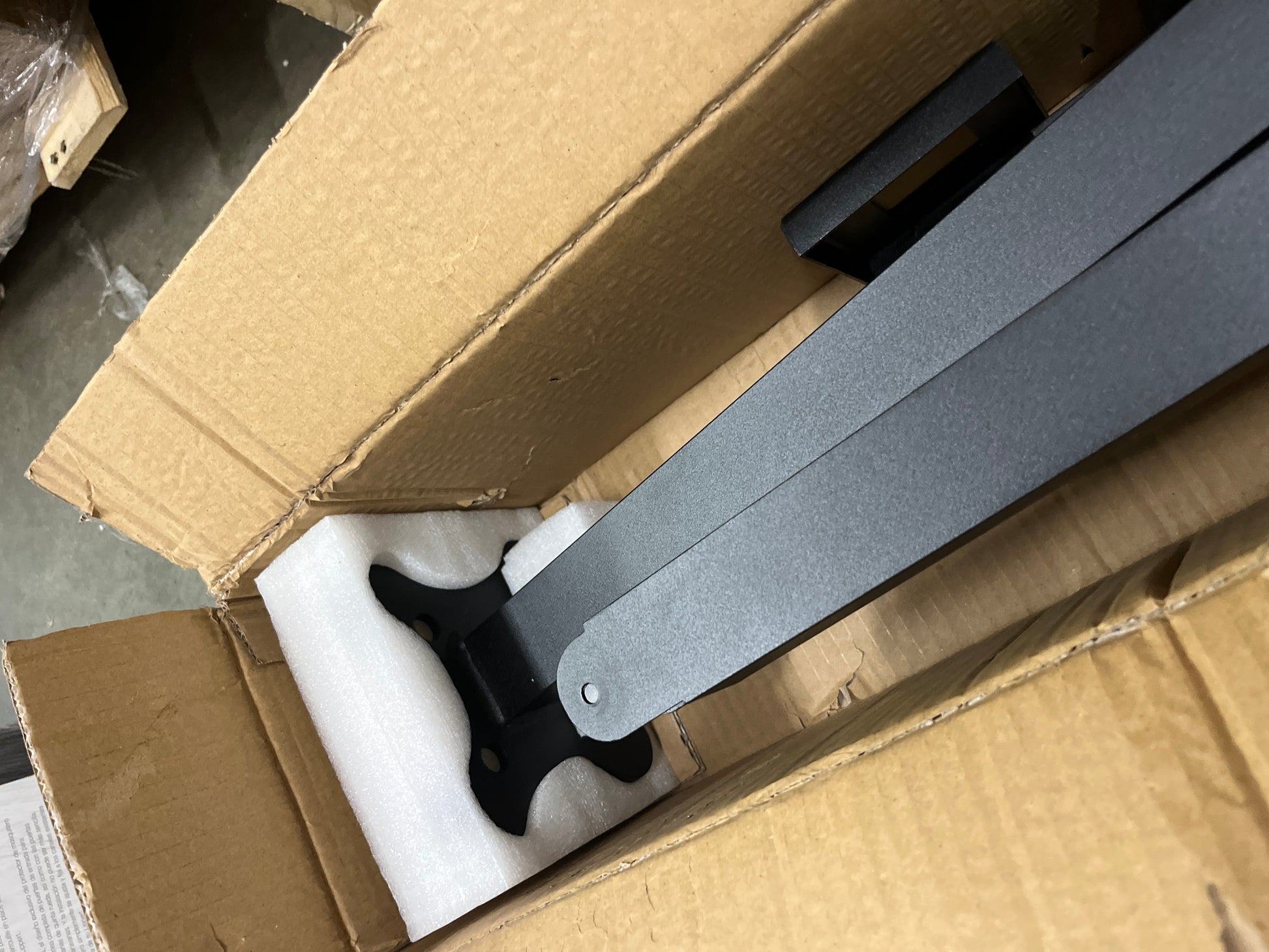 VEVOR Outdoor Handrail 165LBS Load Handrail Outdoor Stairs Aluminum Stair Handrail 36 x 35" Outdoor Stair Railing Transitional Range from 0 to 30Â° Staircase Handrail Fits 2-3 Steps with Screw Kit - Retail $69