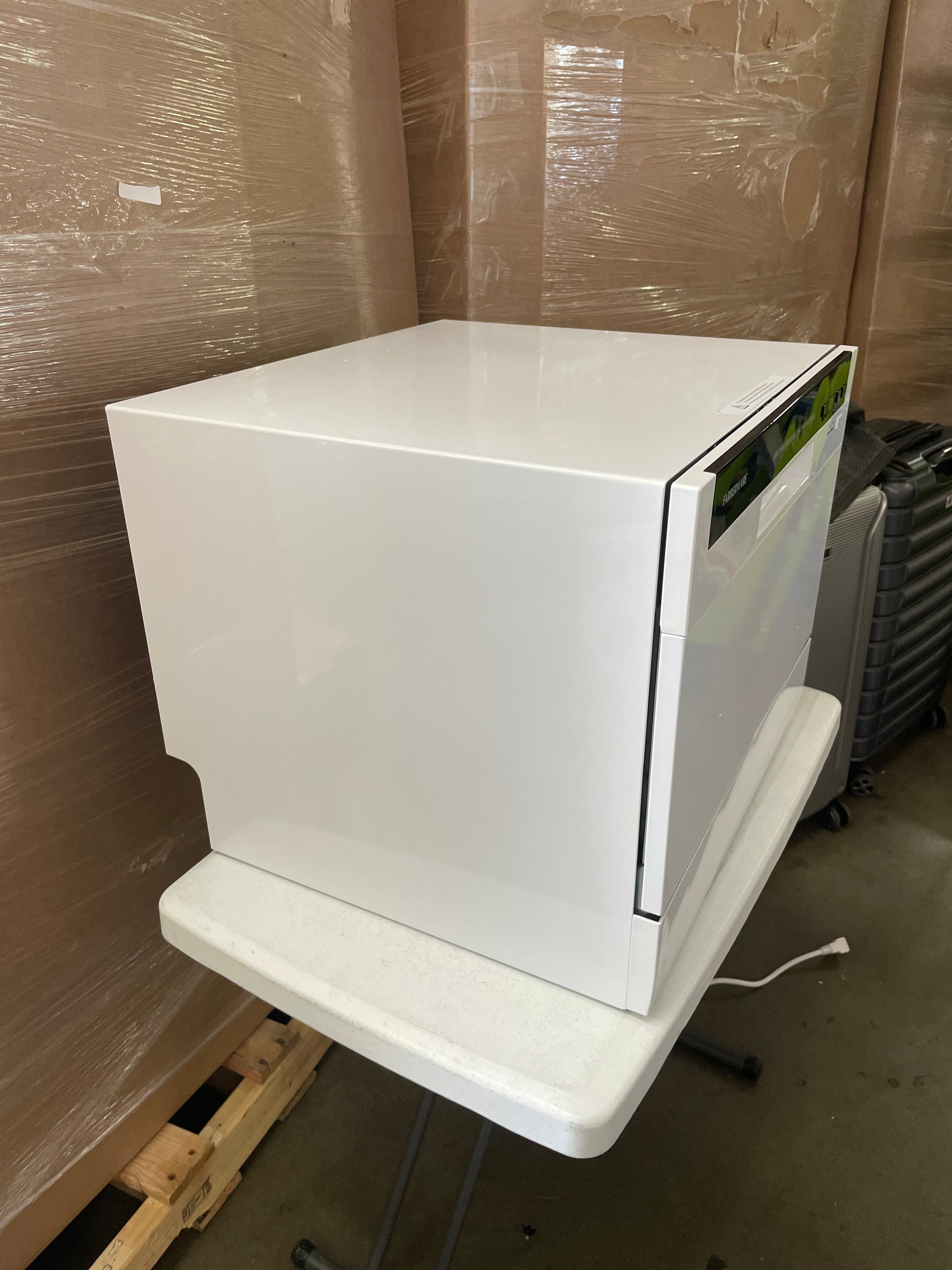 Farberware Portable Countertop Dishwasher - 7-Program System for Home, RV, and Apartment - Wash Dishes, Glass, and Baby Products - Hookup Required - Retail $214